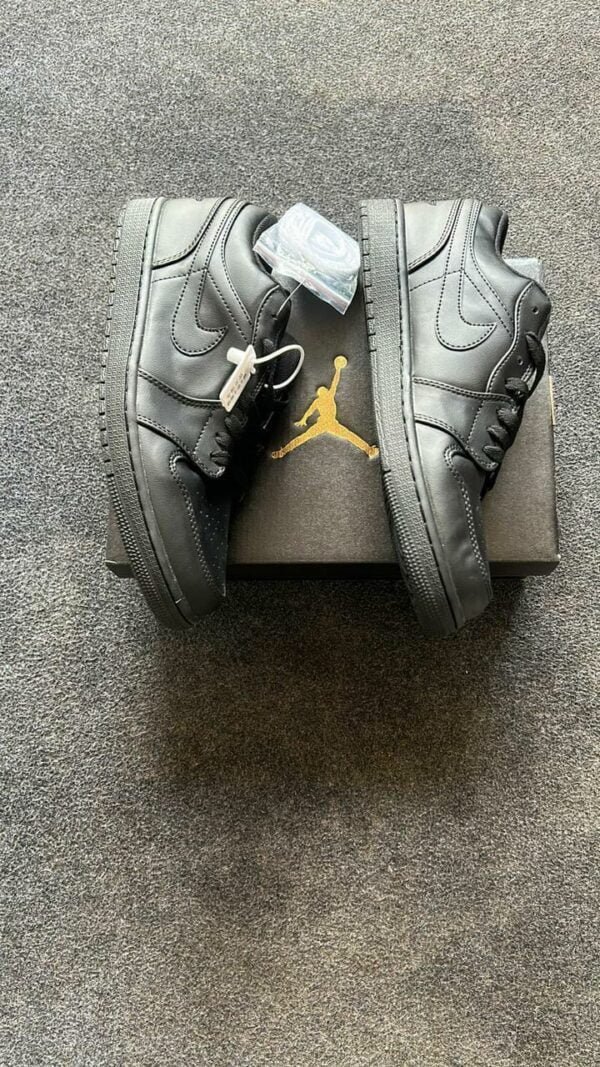 Air Jordan One Low Triple Black Sneakers 