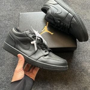 Air Jordan One Low Triple Black Sneakers 