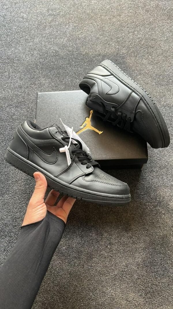 Air Jordan One Low Triple Black Sneakers 