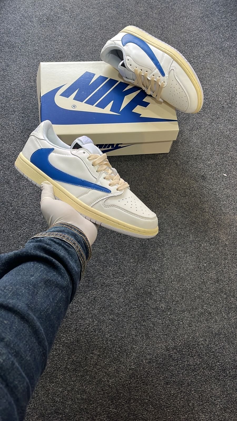 Jual Travis Scott x fragment x Nike Air Jordan 1 low LV low top