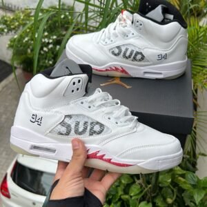 JORDAN X SUPREME Retro 5 White