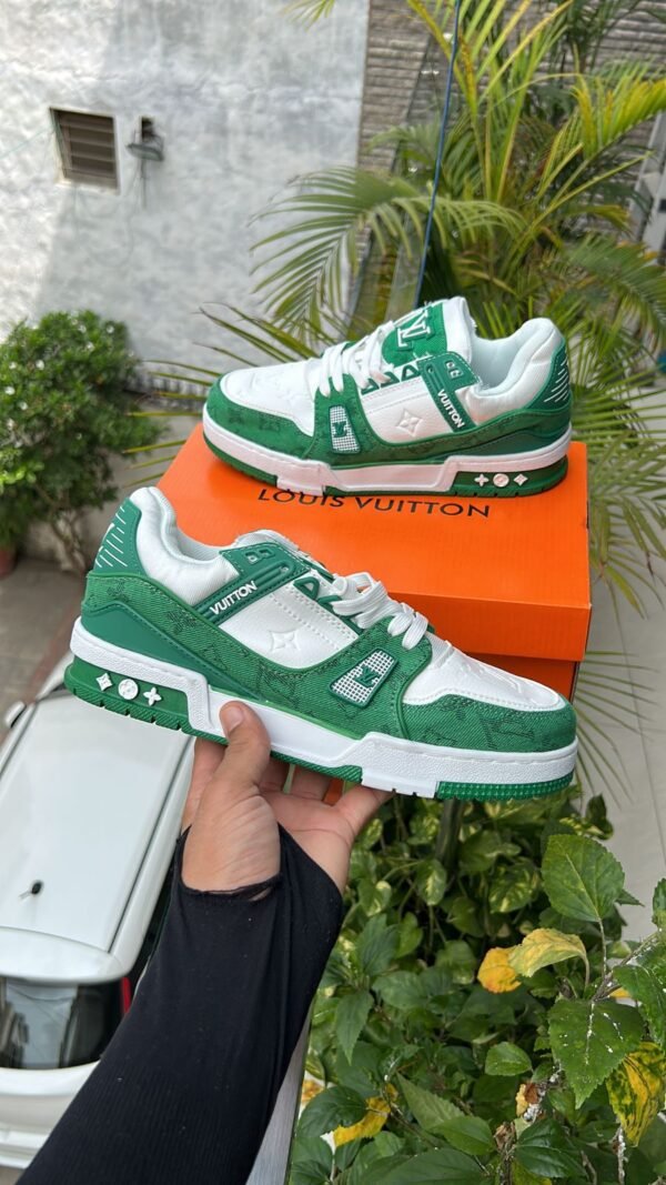 LOUIS VUITTON Trainer Series Denim Green