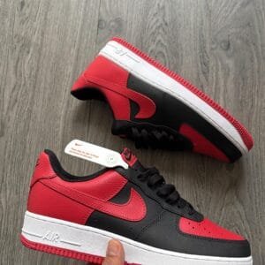 NIKE AirForce One Bred Custom Leather Edition